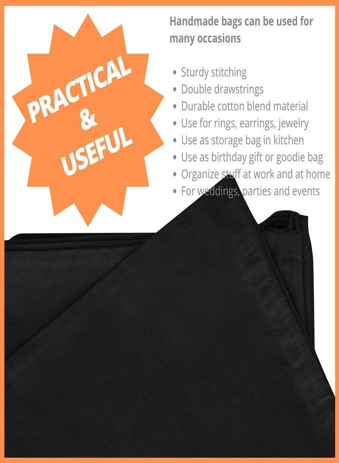 DR Cotton Blend Drawstring Bags for Storage, Pantry, Wardrobe, Shoes (10 x 12 inch - 12 pack) - Image 3